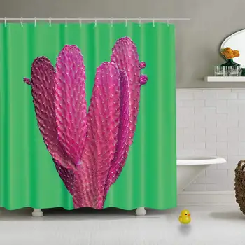 

Cactus Art Gallery Fashion Design Minimal Photo Practical Shower Curtain for Guest Suite,72''L x 72''W