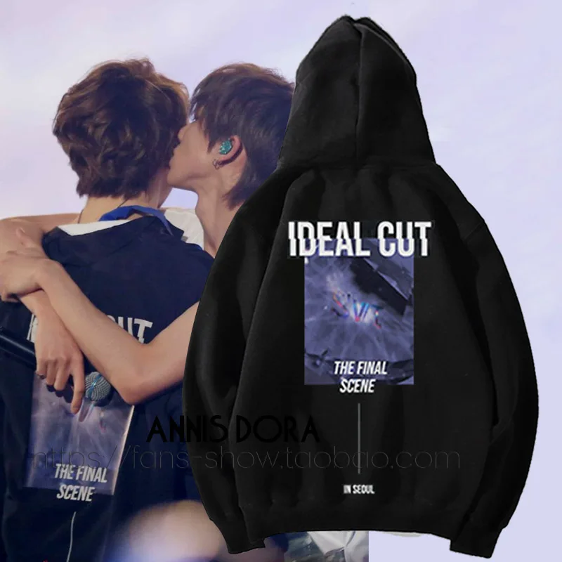

SEVENTEEN CONCERT IDEAL CUT - THE FINAL SCENE WHITE BLACK ZIP HOODIE