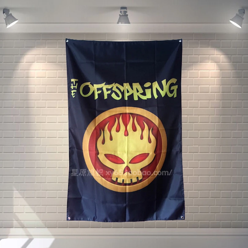 

"OFFSPRING" Large music festival Party background decoration poster banner hanging painting cloth art 56X36 inches