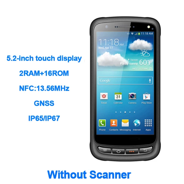Without scanner IssyzonePOS Android 6,0 PDA 2D сканер штрих-кода pos-терминал NFC Беспроводной считыватель штрих-кодов сборщик данных сенсорный прочный PDA - Цвет: Without scanner