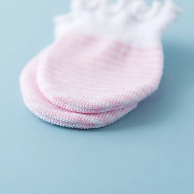 4 пары, детские носки для новорожденных, перчатки, дышащие, эластичные, Защитные рукавицы для лица, подарок для душа, H3CD