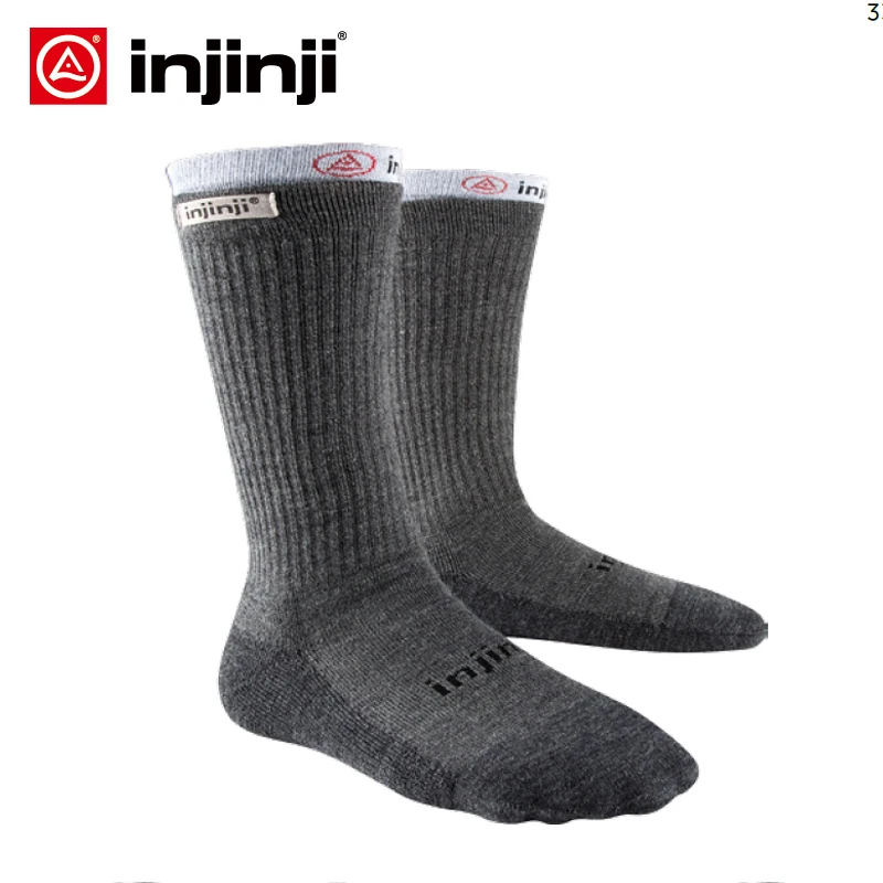 

Injinji Men's Liner+Hiker MidWeight Crew Socks Running Blister prevention Sports COOLMAX Pilates Five Fingers Heated Socks