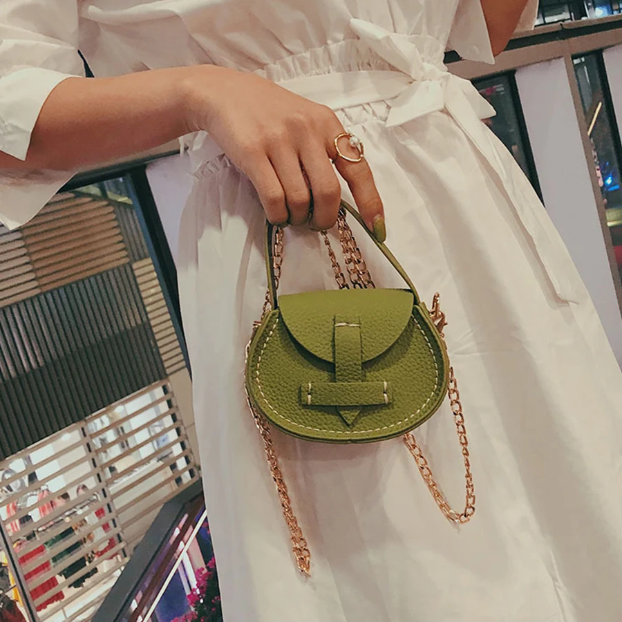 

New Bags For Women 2019 Mini Small Crossbody Bag Women Handbag Chain Messenger Saddle Bag Soft PU Leather Fashion Red Yellow