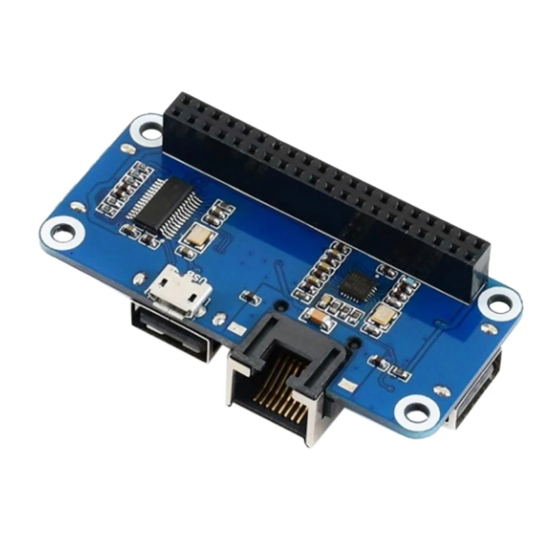 Waveshare Ethernet/usb-хаб шапка для Raspberry Pi 1X RJ45 Ethernet Порты и разъёмы 3X Порты usb 5V