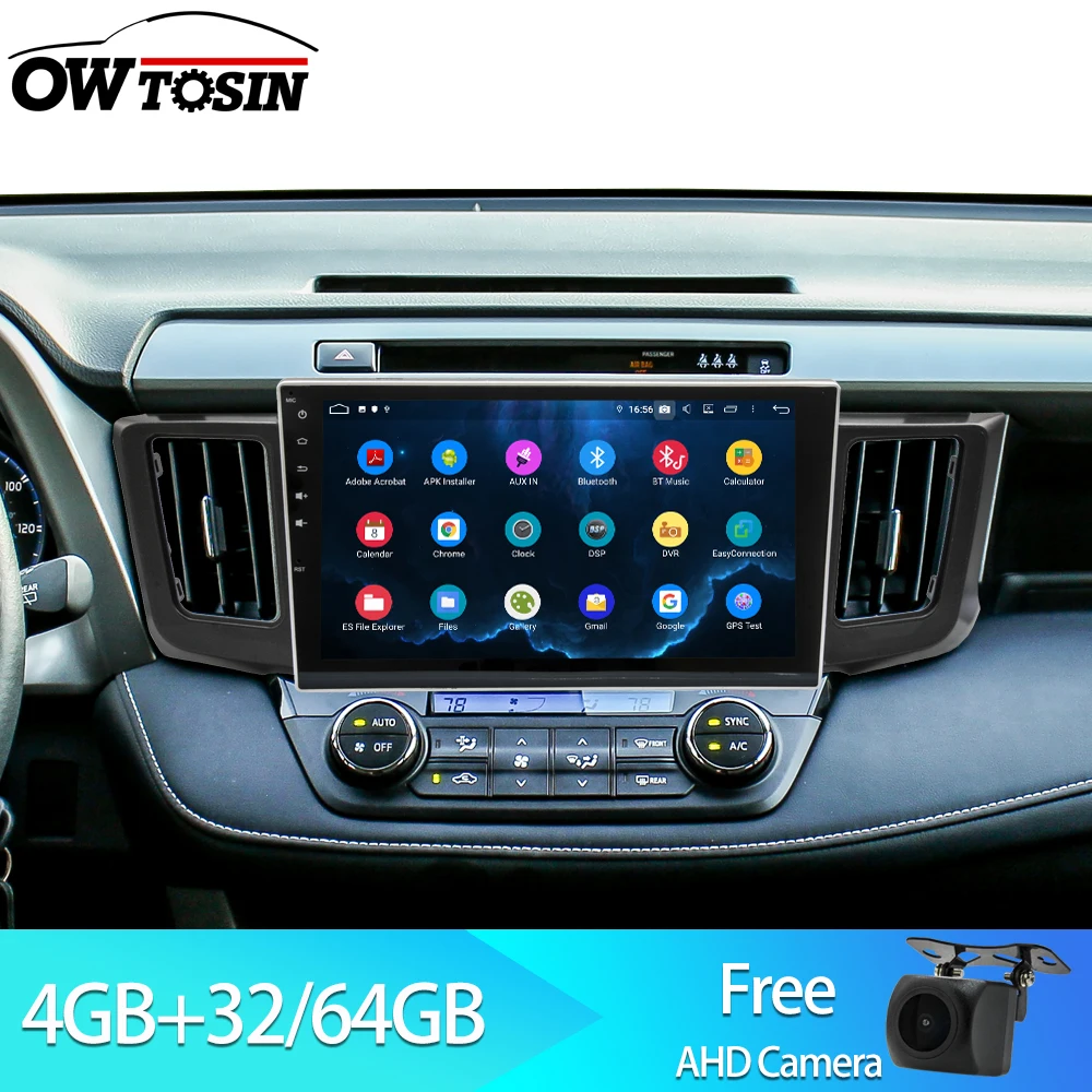 Owtosin 2 Din Android 9,0 автомобильный Радио мультимедиа для Toyota RAV4 2012 2013 Автомобильный gps навигатор Авторадио