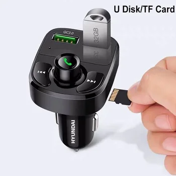 

Bluetooth New Multi-Functional Wireless Smart Kit LCD FM Transmitter Dual USB Car Charger 3.1A MP3 Music TF Card U Disk