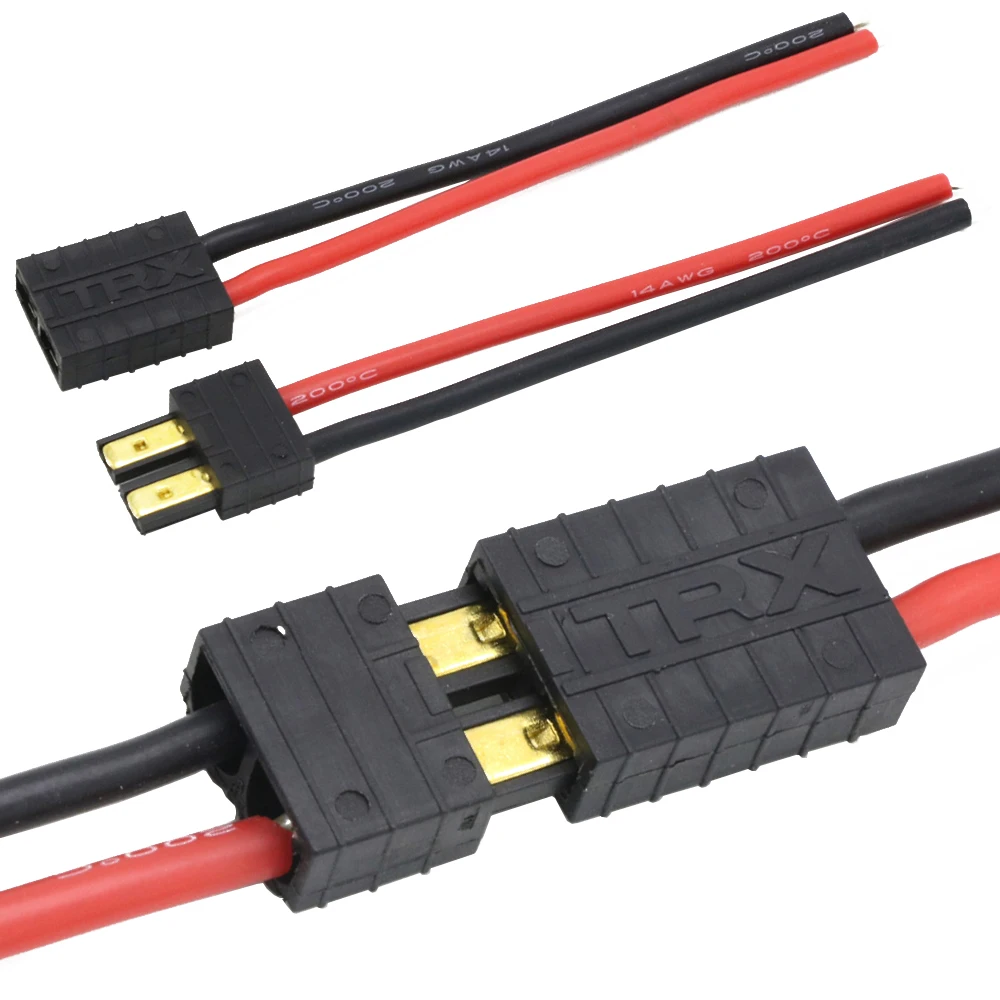 Trx штекер/гнездовой разъем силиконовый провод с 10 см 14AWG для аккумуляторной