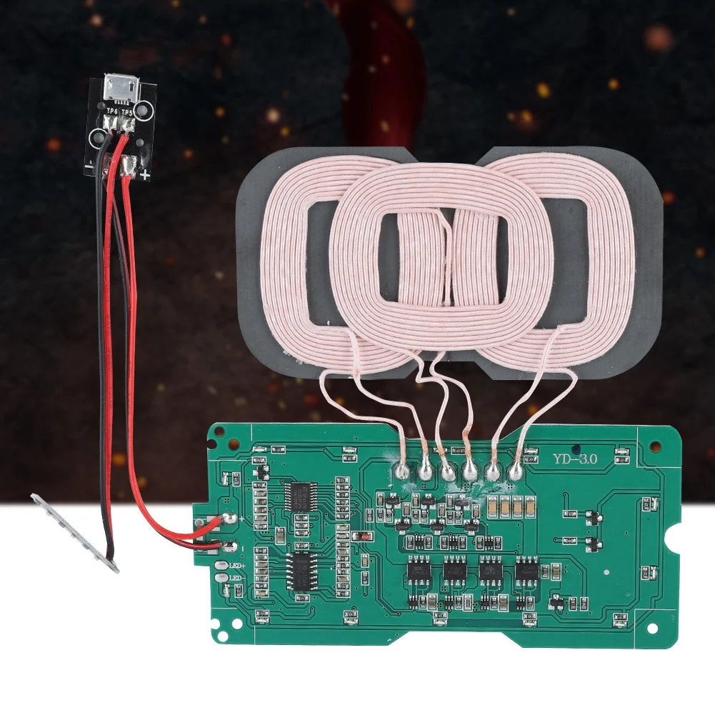 SOONHUA зарядное устройство модуль передатчика DIY QI стандарт 3 катушки беспроводной