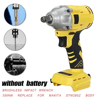 

1pc Impact Wrench 1/2in Square shank Electric Cordless LED light Car tyre