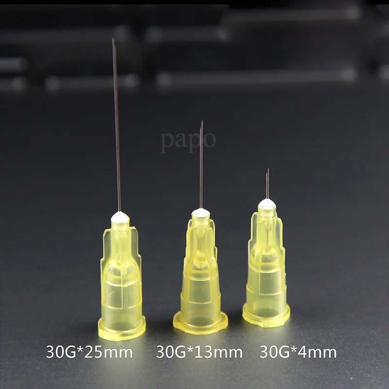 painless small needle 13mm 4mm 25mm disposable 30G medical micro-plastic injection cosmetic sterile needle surgical tool 100pcs