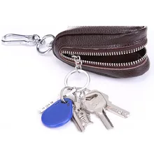 Мужской кожаный чехол для ключей, сумка для ключей с рисунком личи, женская модная дизайнерская открытка, упаковка