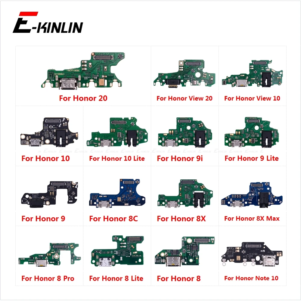 

Connector Charger Board USB Charging Port Dock Plug Flex Cable For HuaWei Honor 9 9i 8C 8X Max Note View 20 10 Pro Lite