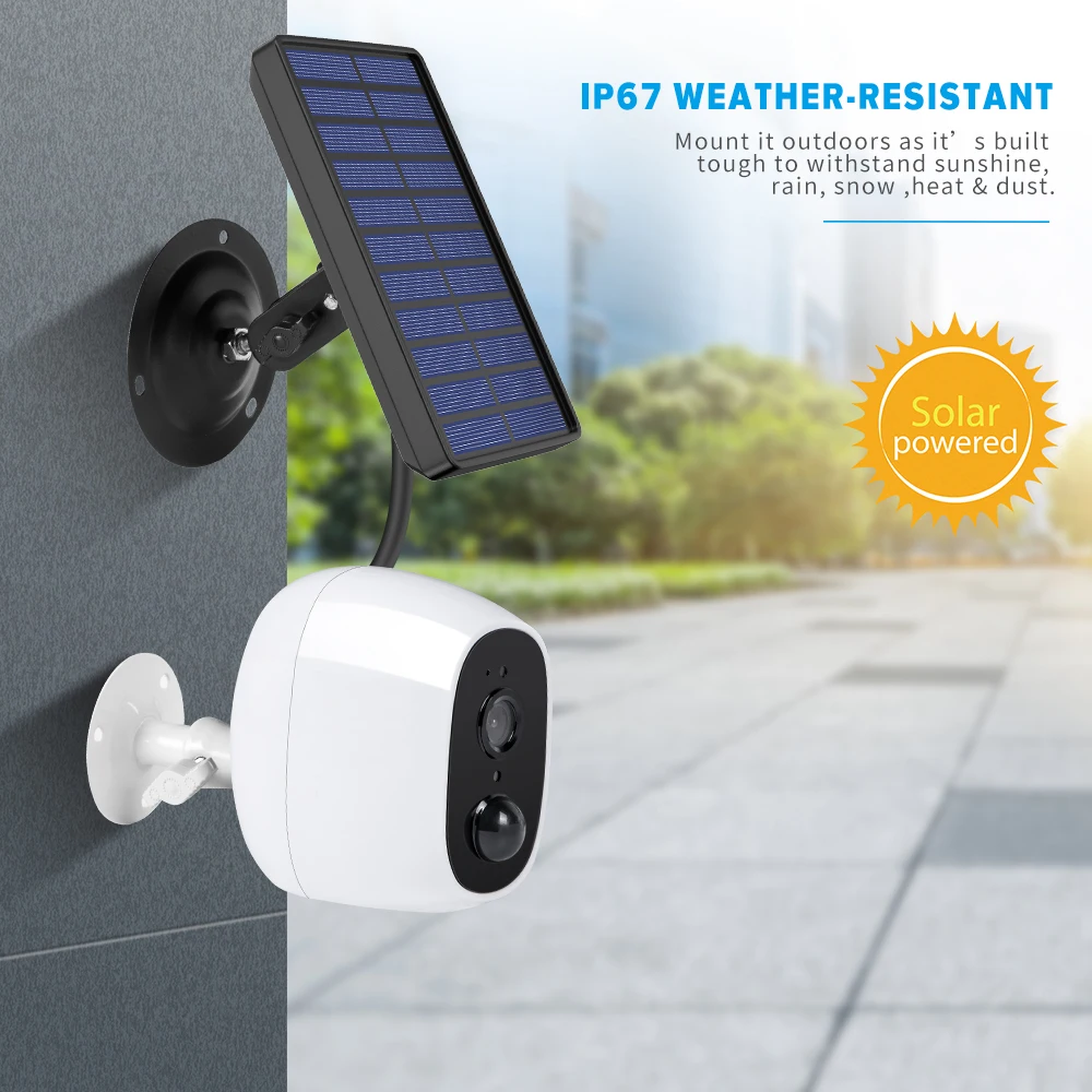 1080P HD Солнечная Камера уличная IP Wifi камера безопасности PIR датчик движения перезаряжаемая батарея Водонепроницаемая сетевая камера наблюдения