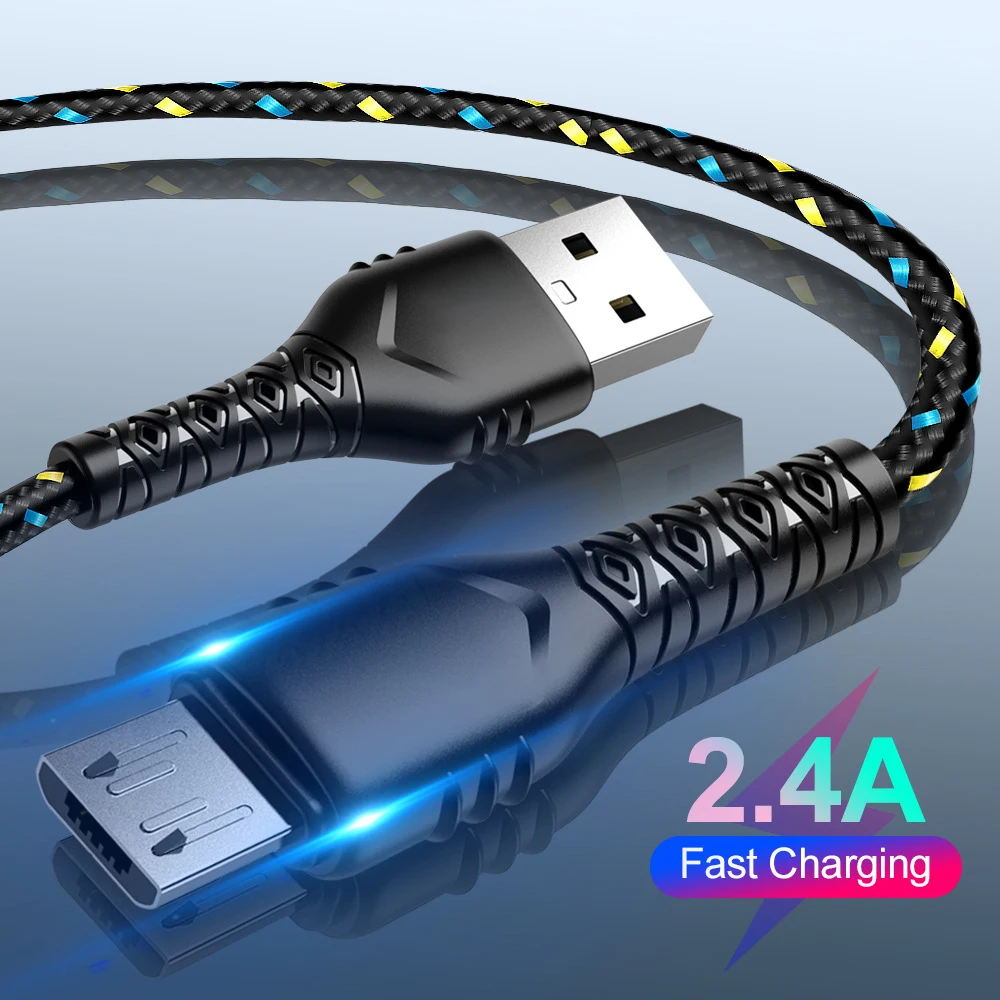 

USB Cable 0.5m 1m 2m Fast Charging USB Type C Cable For Samsung Charger Data Charge Micro USB Cable For Huawei Xiaomi Cellphone