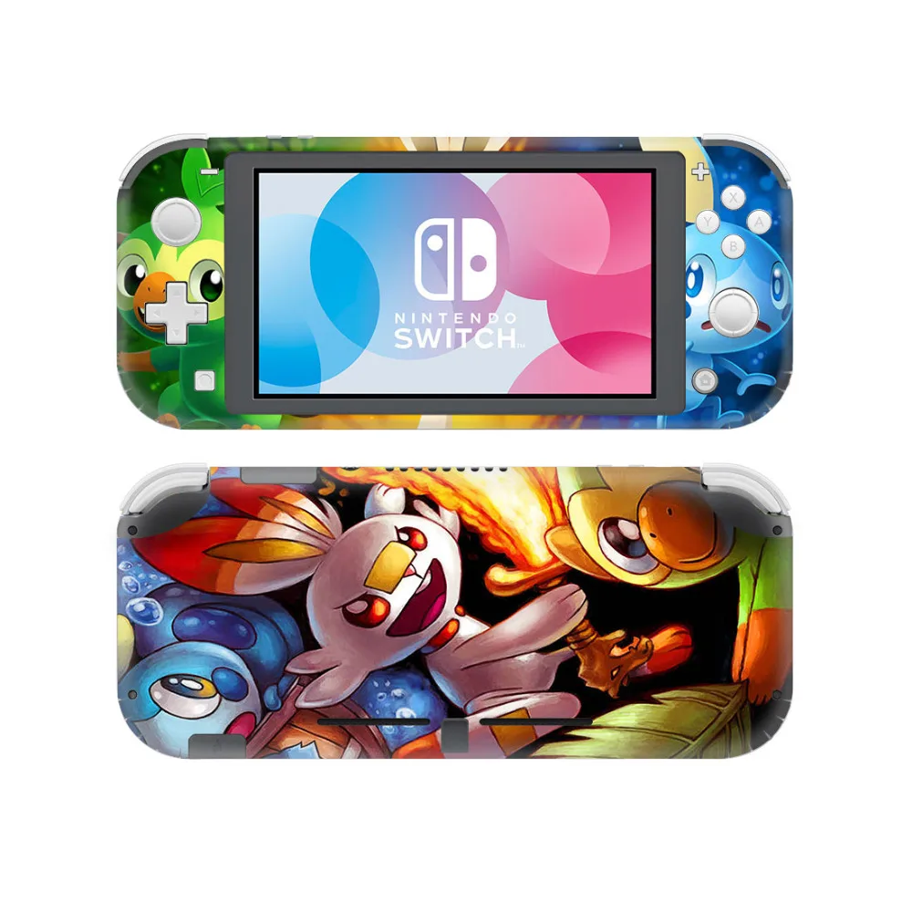 Новая наклейка Pokemons для nintendo Switch Lite консоль и контроллер протектор Виниловые наклейки переключатель Lite аксессуары для игр