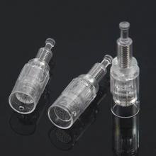 50 шт./лот, электрическая Дерма ручка, винтовые иглы 9, 12, 36, 42 pin, нано-картридж для автоматической микроиглы, Дерма, ручка, наконечник, питание, вход