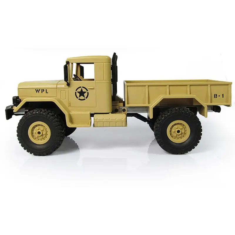 WPL B14 RC автомобиль 1/16 Рок Гусеничный внедорожник 4WD 2,4G военный грузовик автомобиль забавная игрушка