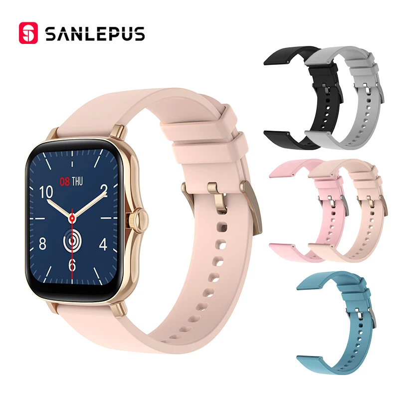 SANLEPUS 2021 New Smart Watch Waterproof Fitness Bracelet Men Women Smartwatch Heart Rate Monitor GTS 2 For Android Apple Xiaomi