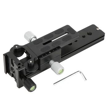 

20cm Telephoto Lens Support Bracket with Quick Release Plate and Level 1/4'' 3/8'' Standard Screws for DSLR Camera Camcorder