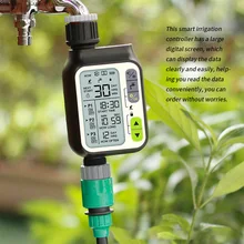 

Garden Irrigation Timer Digital Faucet Irrigation Controller Adjustable Smart Watering Timer Adapter Color Random