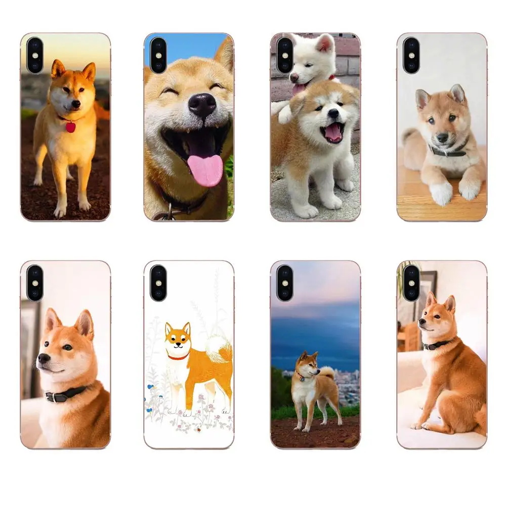 Мягкий модный чехол для Apple iPhone 11 Pro X XS Max XR 4 4S 5 5C 5S SE SE2 6 6S 7 8 Plus Jp щенка собаки Сиба