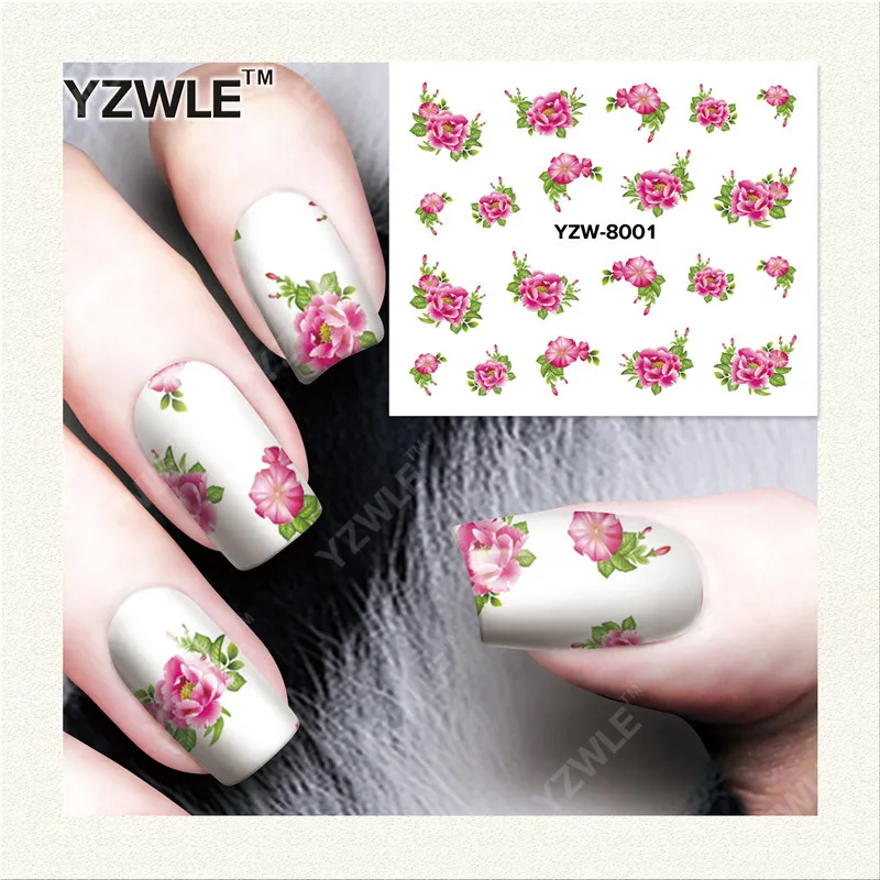 49 Sheets DIY Decals Nails Art Water Transfer Printing Stickers Accessories For Nails Salon YZW8001-8049