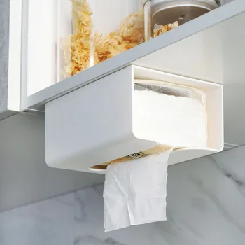 

Tissue Drawer Carton Household Storage Box Living Room Free Punch Napkin Napkin Toilet Roll Storage Can