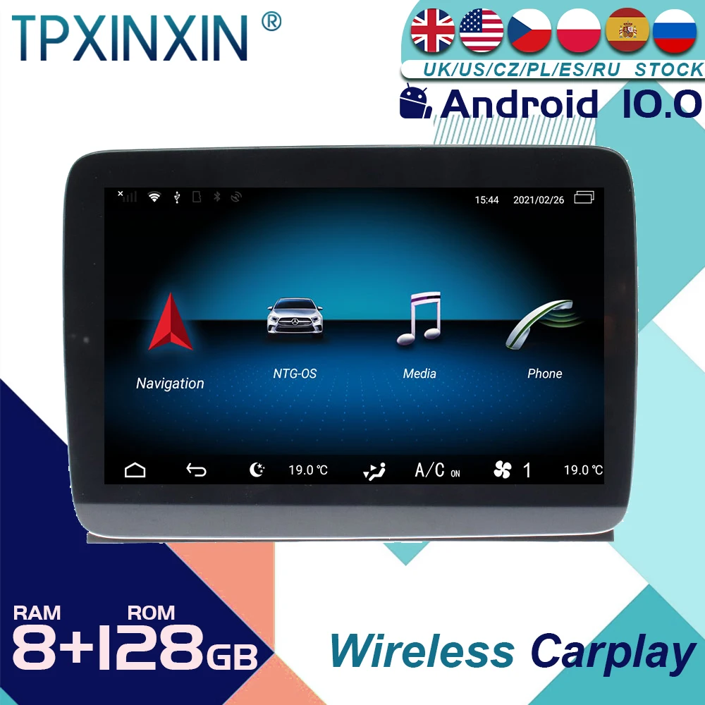 

For Mercedes-Benz ML 2012-2016 Android 10 Car Stereo Radio with Screen Radio Player Car GPS Navigation Head Unit Carplay