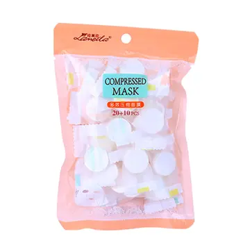 

D0834 Facial Compressed Mask Paper Skin Care Charcoal Disposable Cotton Face Mask Lock Water Spa Membrane Face Care