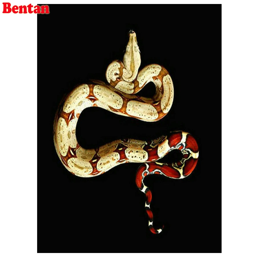 5D алмазная живопись своими руками полностью квадратная Круглая змея вышивка