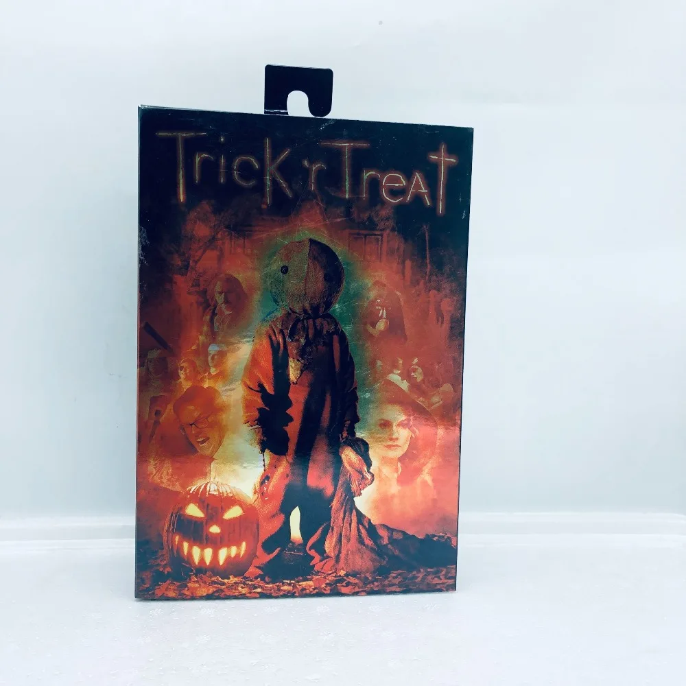 12 см NECA Trick R Treat Сэм одет с сумкой леденец фигурка Хэллоуин игрушечные тыквы Рождественская кукла, подарок