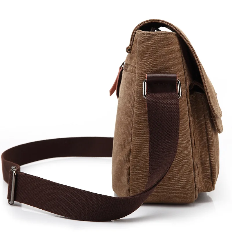 

Poso New Style Men Retro Shoulder Bag Europe And America Outdoor Shoulder Bag Shoulder Multi-functional Canvas Bag Customizable