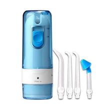 Стоматологический Ирригатор для чистки зубов, электрическая струя воды, портативный водный Флоссер, полоскание рта, 5 насадок, ирригатор для полости рта