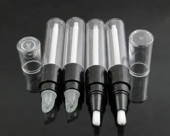 

50pcs/lot 4ml Empty AS tube tooth whitening pen nail nutrition oil bottle lip gloss rotating pen essential oils Essence pen