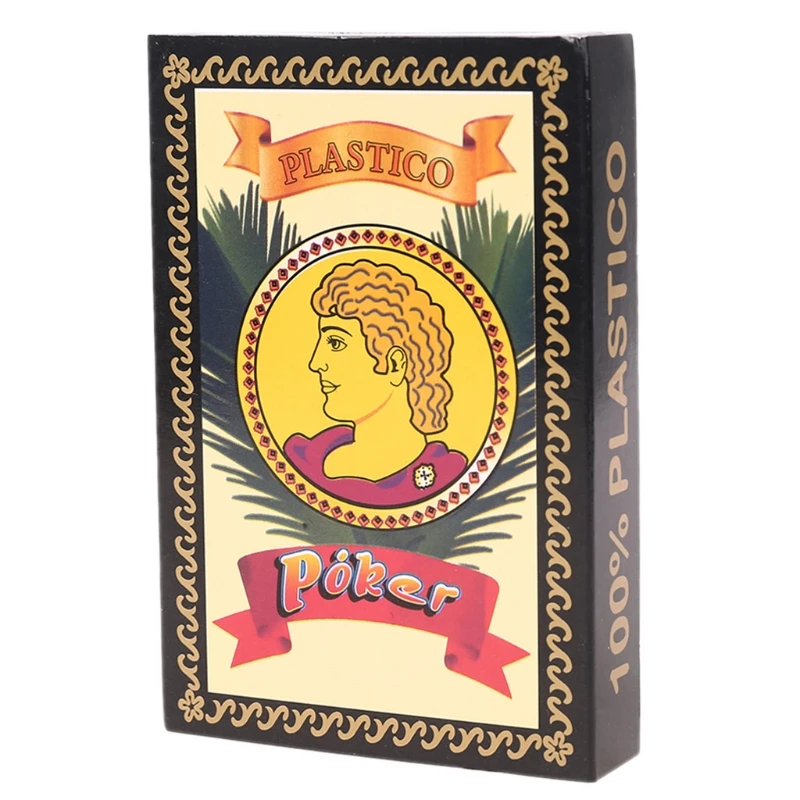 Playing Cards, Plastic Playing Cards, Poker Set 40pcs/set Spanish Playing Cards PVC Plastic Poker Cards Family Party Board Game