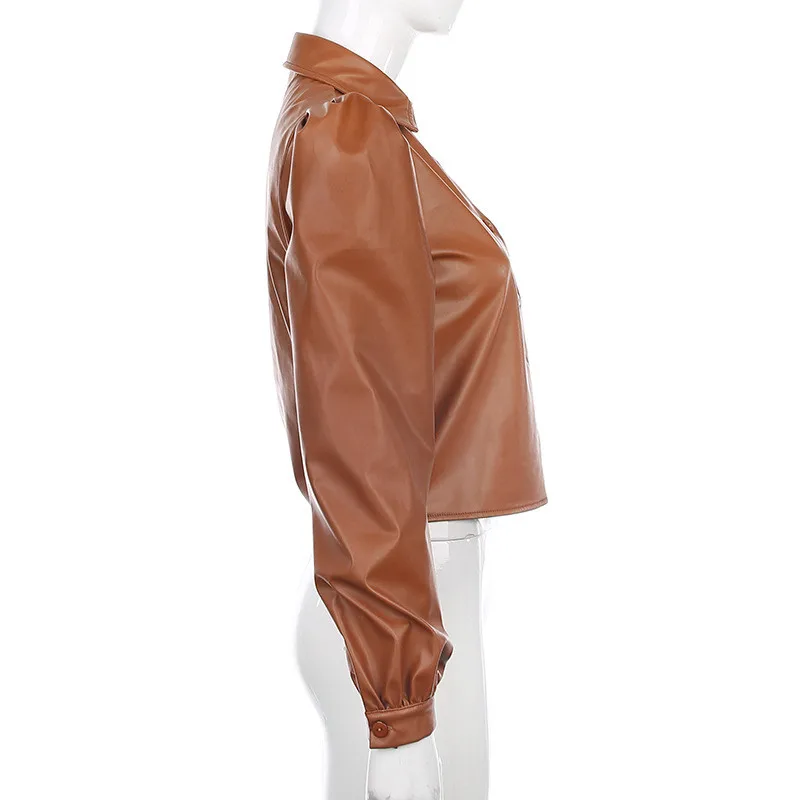 pu shirt women11