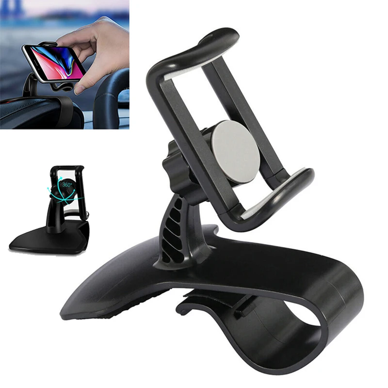 

1PCS Car Phone Holder Universal Cell Phone GPS Car Dashboard Mount Phone Holder Stand Clip On Cradle Phone Bracket
