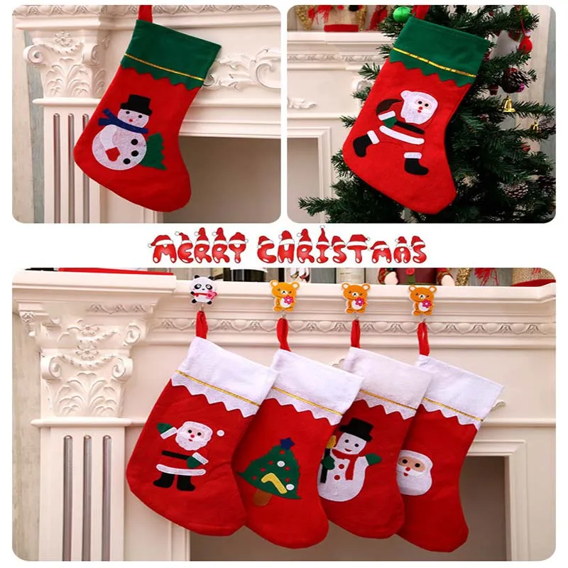 Лидер продаж; Рождественский подарок; рождественские носки-чулки с Санта-Клаусом; Рождественская елка с подвеской; рождественские чулки; Подарочная сумка; Navidad