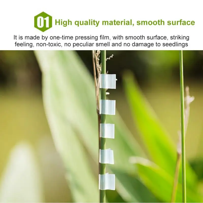 100pcs Plastic Grafting Clips Graft Clip Garden Plant Clamp Support Vegetable Eggplant Strawberry Tomato Vine Stems Fix Grow
