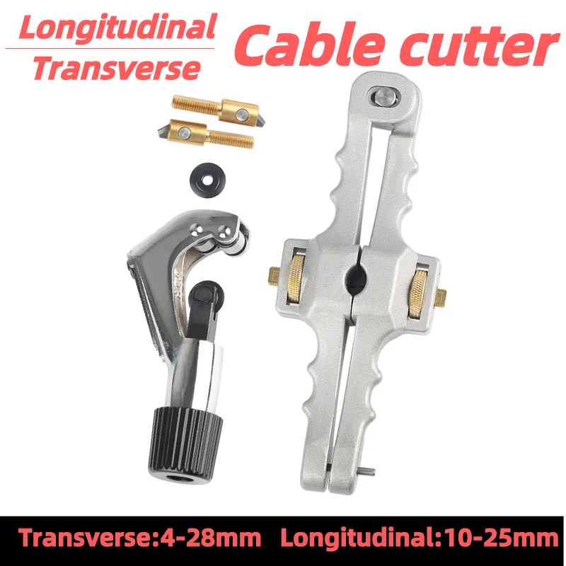 Cortador De Cable De Fibra Óptica – Cuchilla De Precisión Ajustable 4-10mm, Corte Horizontal/Vertical, Acero Aleación