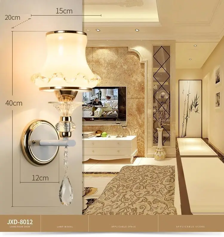 Verlichting современная лампа аппликация Фреска Interieur Хрустальный потолочный светильник Aplique Luz Wandlamp Lampara De Pared внутренний настенный светильник