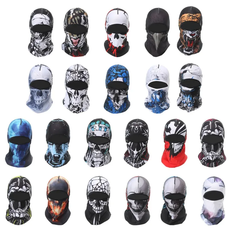 Новейшие популярные Лыжные шапки с 3D принтом животных маска для велоспорта на