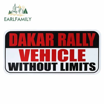

EARLFAMILY 13cm x 6.1cm For DAKAR RALLY Motorcycle Car Bumper Stickers Custom Printing Decal Personality Creative Decor