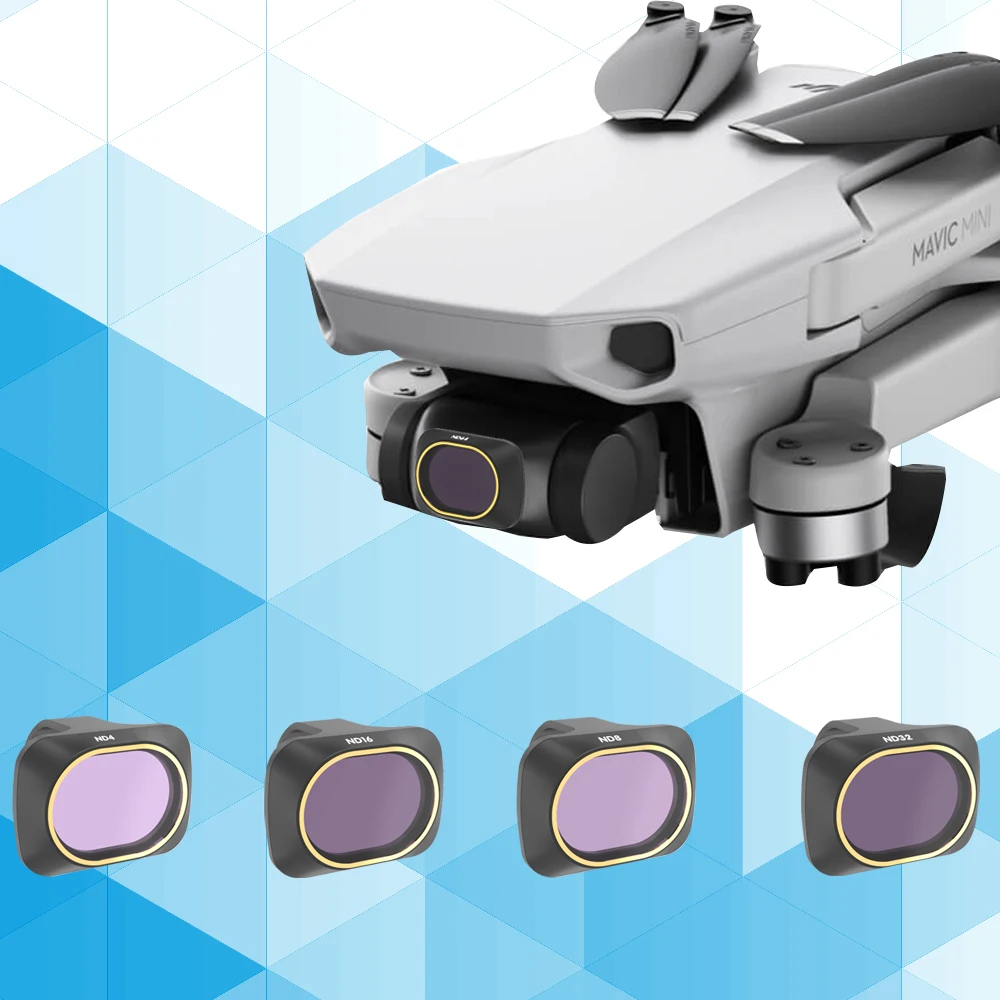 New WHI Drone Filter For DJI Mavic Mini UV ND4/ND8/ND16/ND32 Neutral Density Filters Lens Protector For Mavic Mini Camera Accessories 