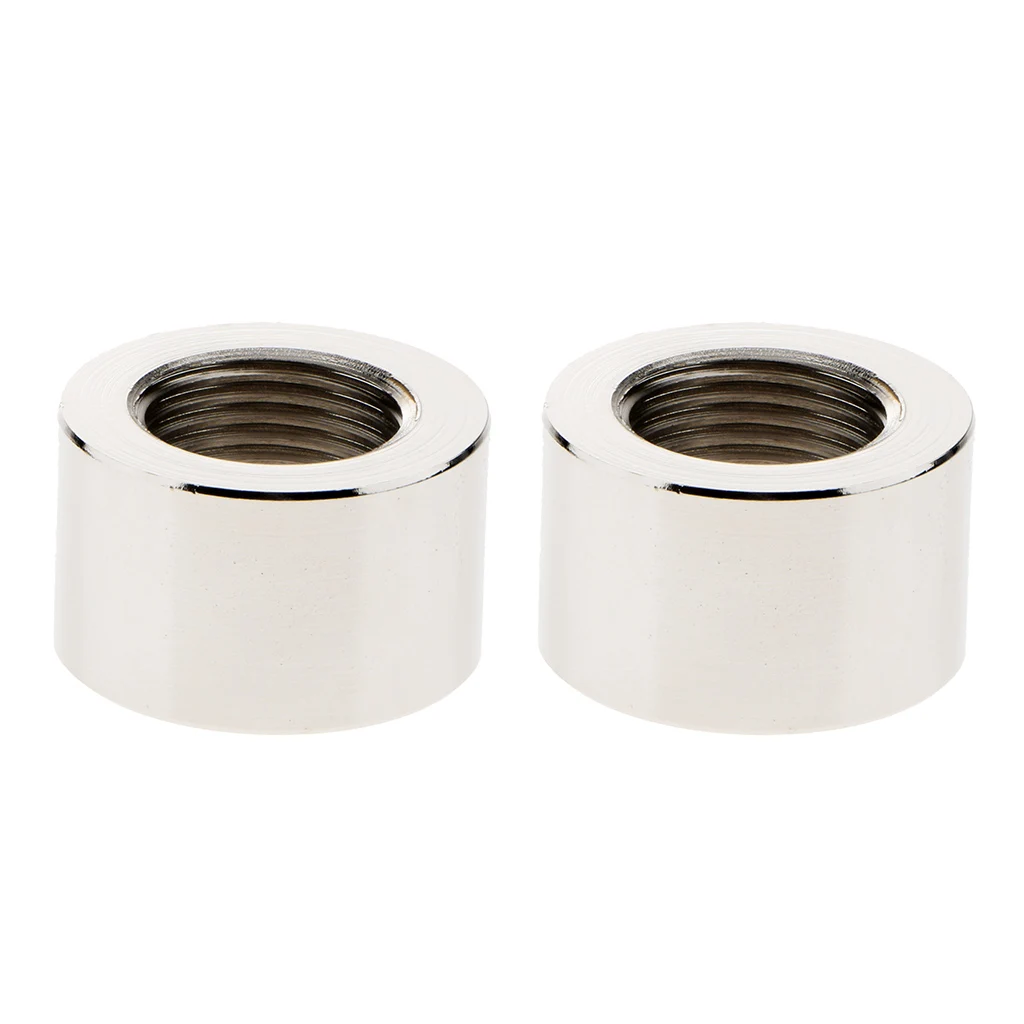2 Pieces 304 Stainless Steel O2 Oxygen Sensor Exhaust Bung Nut M18 x 1.5mm