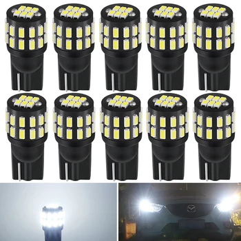 

10X W5W led T10 Clearance light bulb 168 194 Error Free led car Turn Signal License Plate Light for Ford Focus 1 2 Fiesta Mondeo