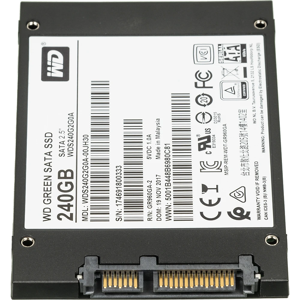 SSD накопитель WD Green WDS240G2G0A 240Гб