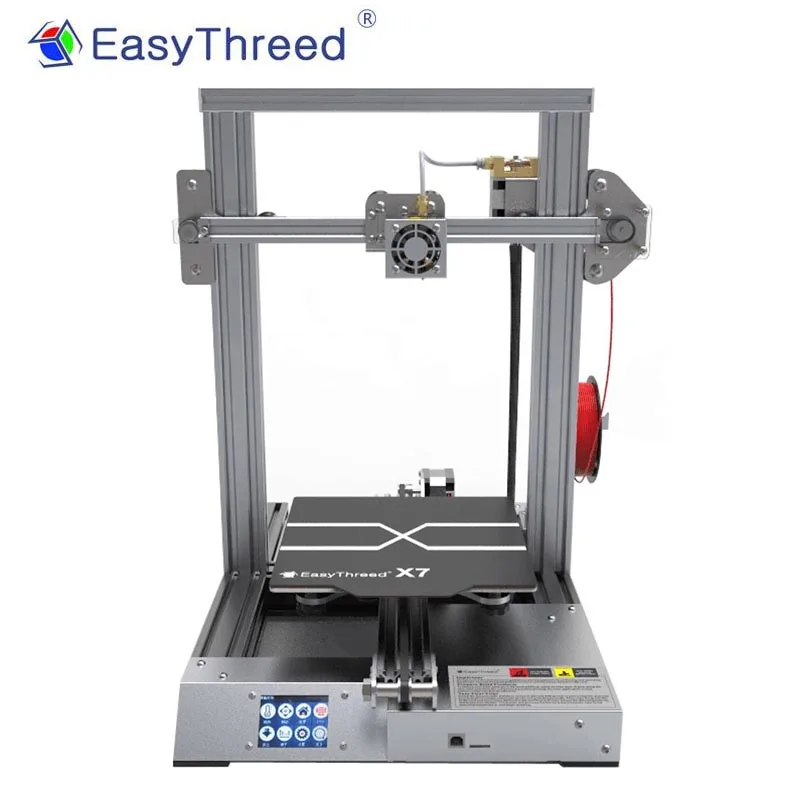 3D принтер EasyThreed X7 FDM большого размера с высокотемпературным соплом 2 4 дюйма ЖК