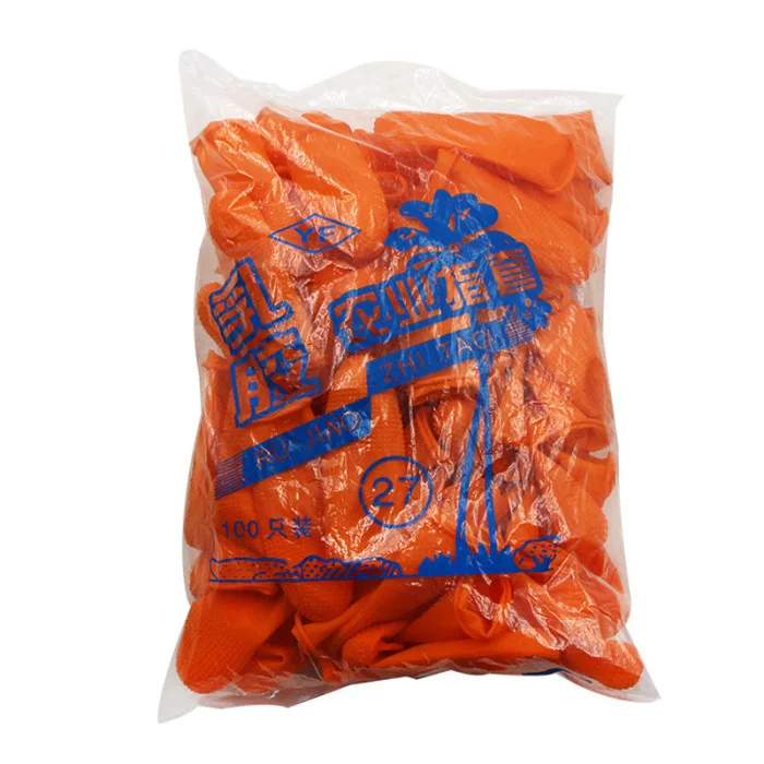 1 Bag Antistatic Durable Latex Finger Cots Safety Gloves Antislip for Chalk Electronic JS22
