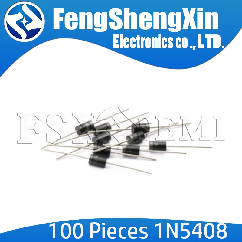100 шт./лот Новинка 1N5408 IN5408 3A1000V с выпрямительным диодом DO-27